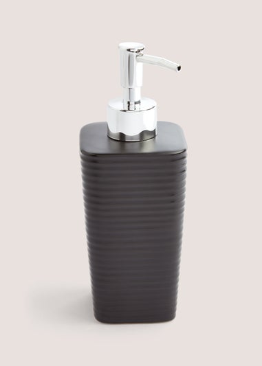 Black Ceramic Soap Dispenser