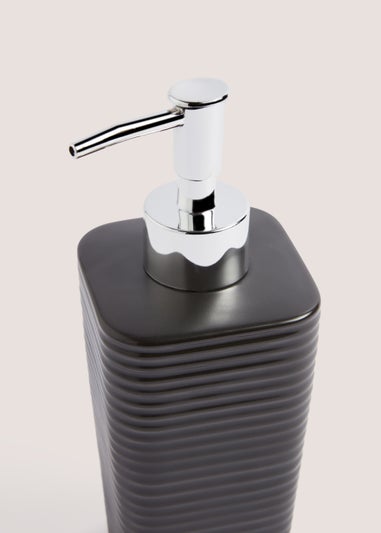 Black Ceramic Soap Dispenser
