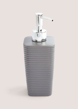 Grey Ceramic Soap Dispenser