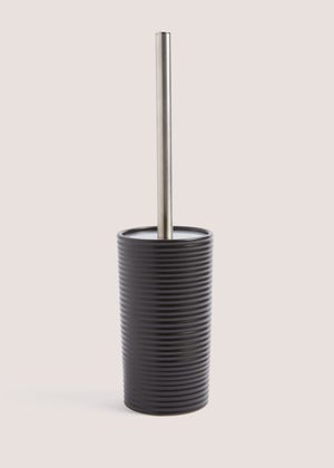 Black Ceramic Toilet Brush (20cm x 10cm x 58cm)