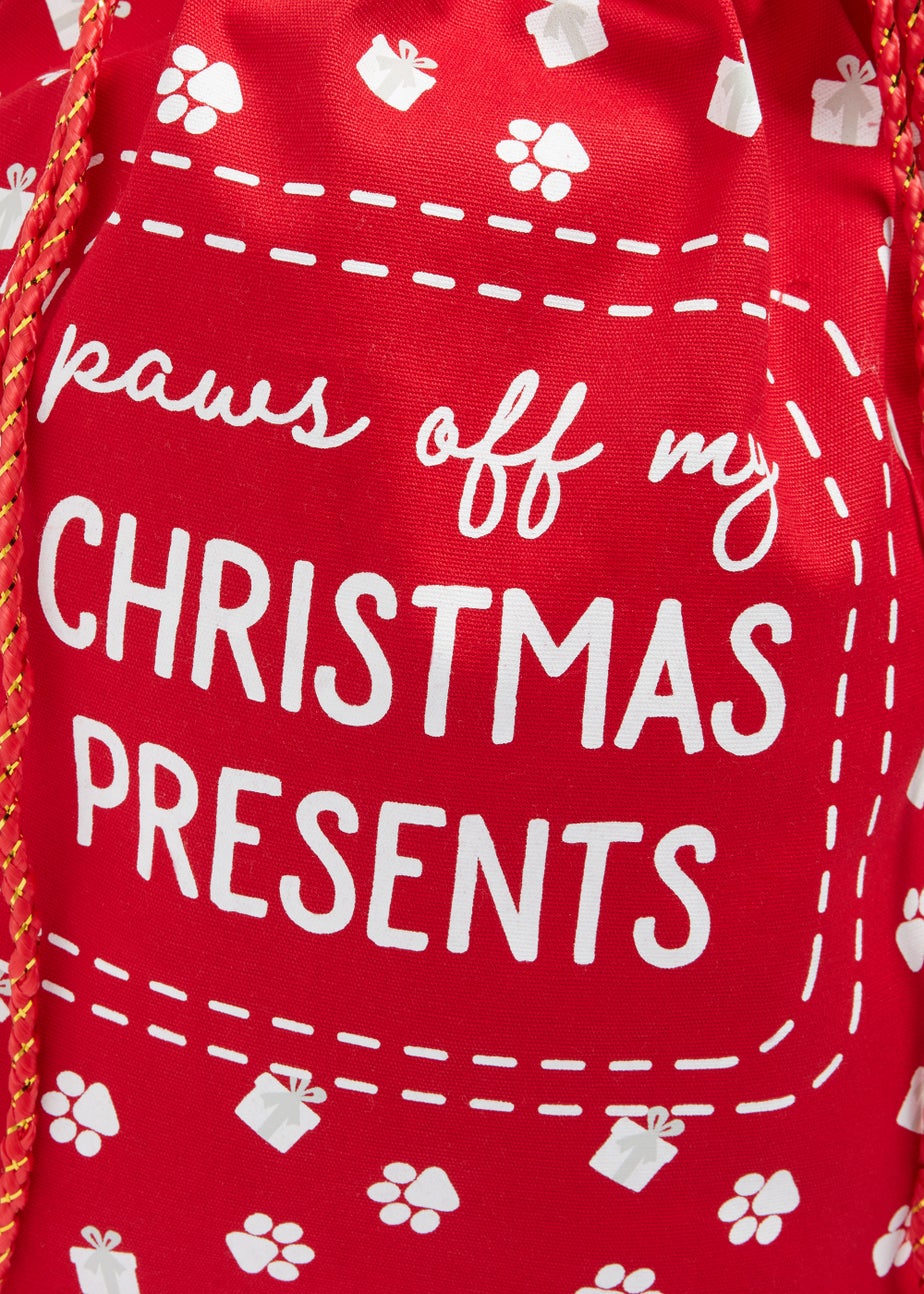 Red Christmas Pet Sack (44cm x 31cm x 2cm)