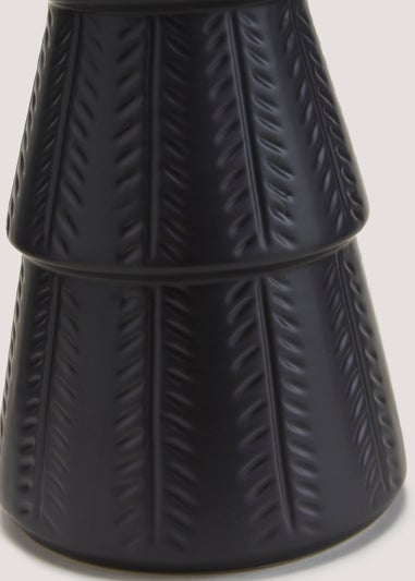 Black Large Ceramic Christmas Tree (34cm)