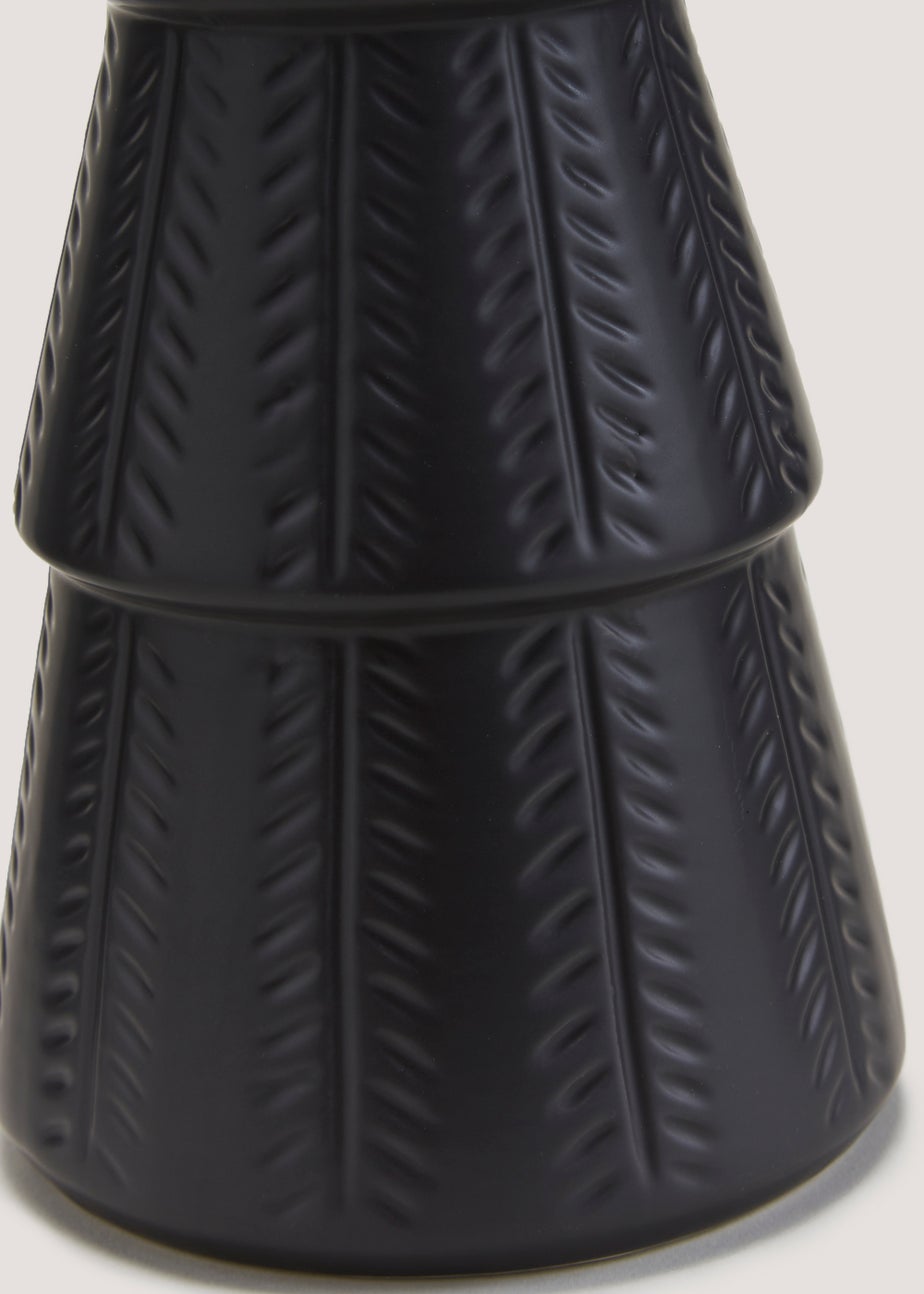 Black Large Ceramic Christmas Tree (34cm)