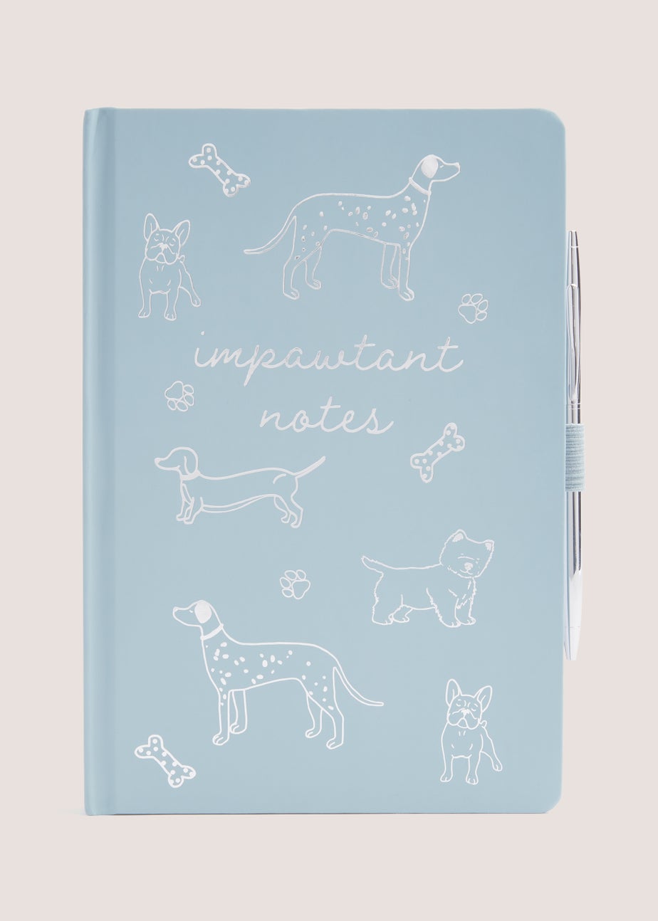 Blue Dog Notebook & Pen Set (22cm x 15.5cm x 1.5cm)