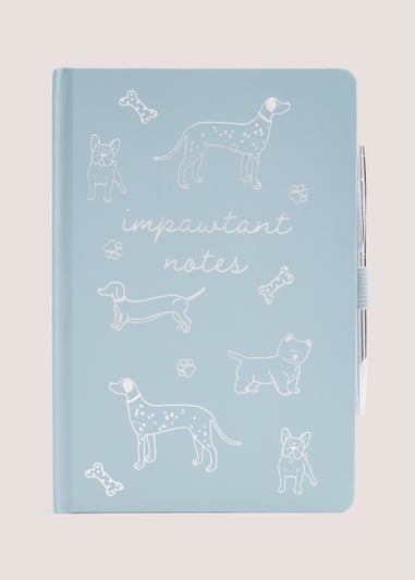 Blue Dog Notebook & Pen Set (22cm x 15.5cm x 1.5cm)