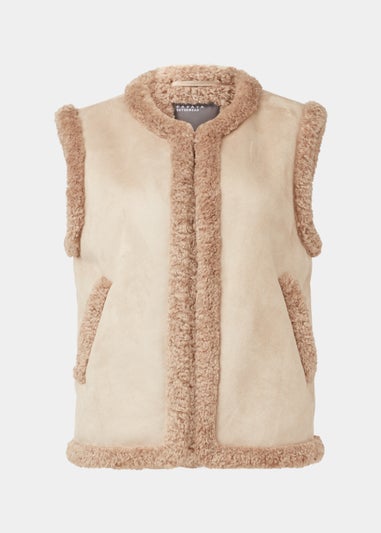 Beige Suede Gilet