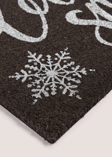 Let it Snow Metallic Christmas Doormat (60cm x 40cm)