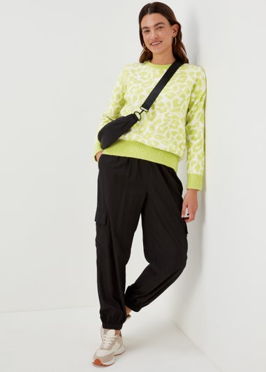 Lime Animal Print Jumper