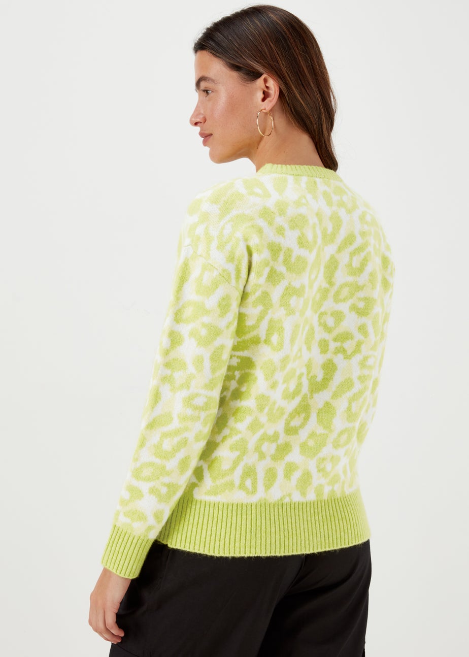 Lime Animal Print Jumper