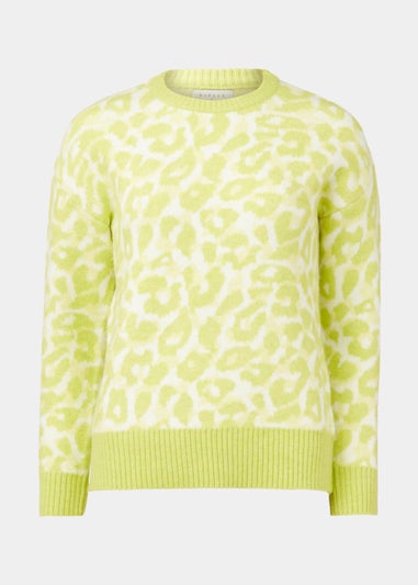 Lime Animal Print Jumper