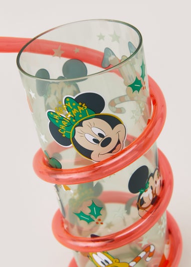 Kids Disney Mickey & Minnie Mouse Christmas Straw Tumbler (16.5cm x 6cm)