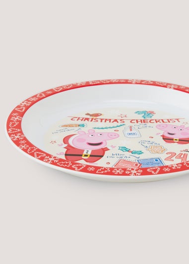Kids Christmas Peppa Pig Plate (21cm)