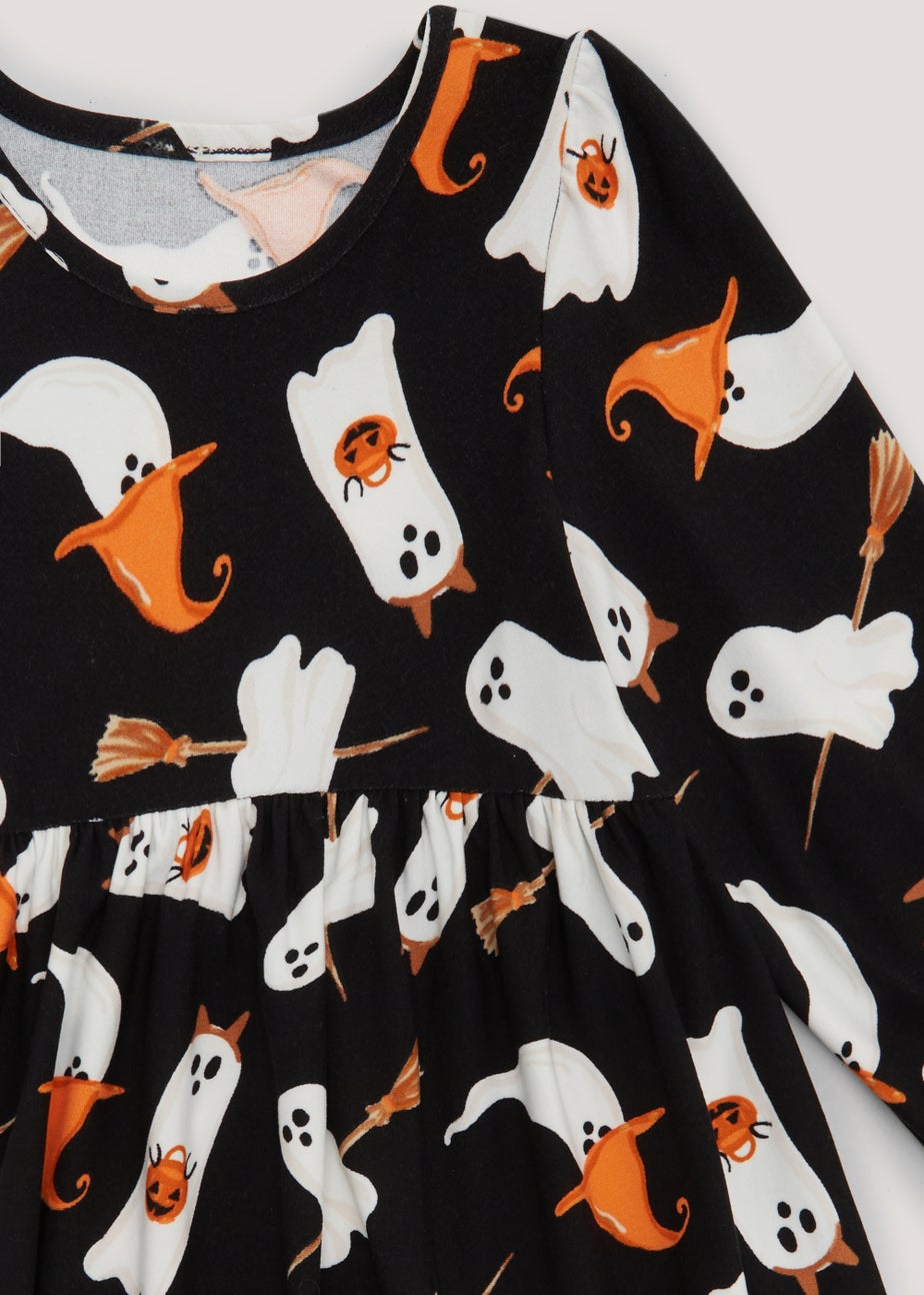 Kids Black Halloween Soft Touch Dress (9mths-6yrs)