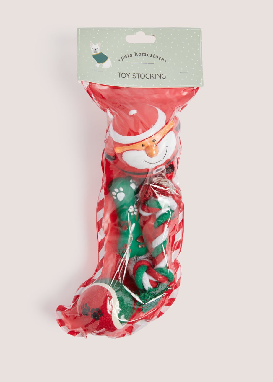 Christmas Pet Toy Stocking (38.5cm x 14.5cm x 6.5cm)