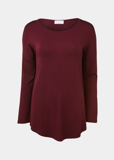 Burgundy Longline Top