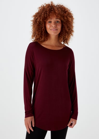 Burgundy Longline Top