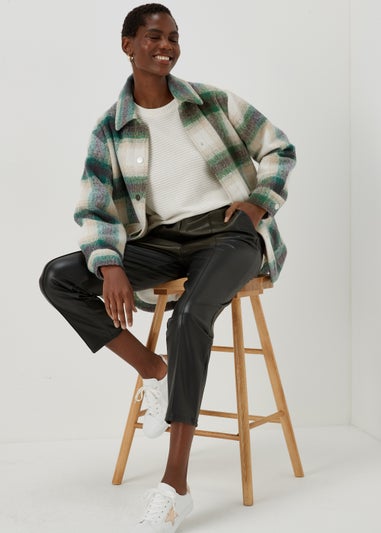 Cream Chenille Crewneck Top