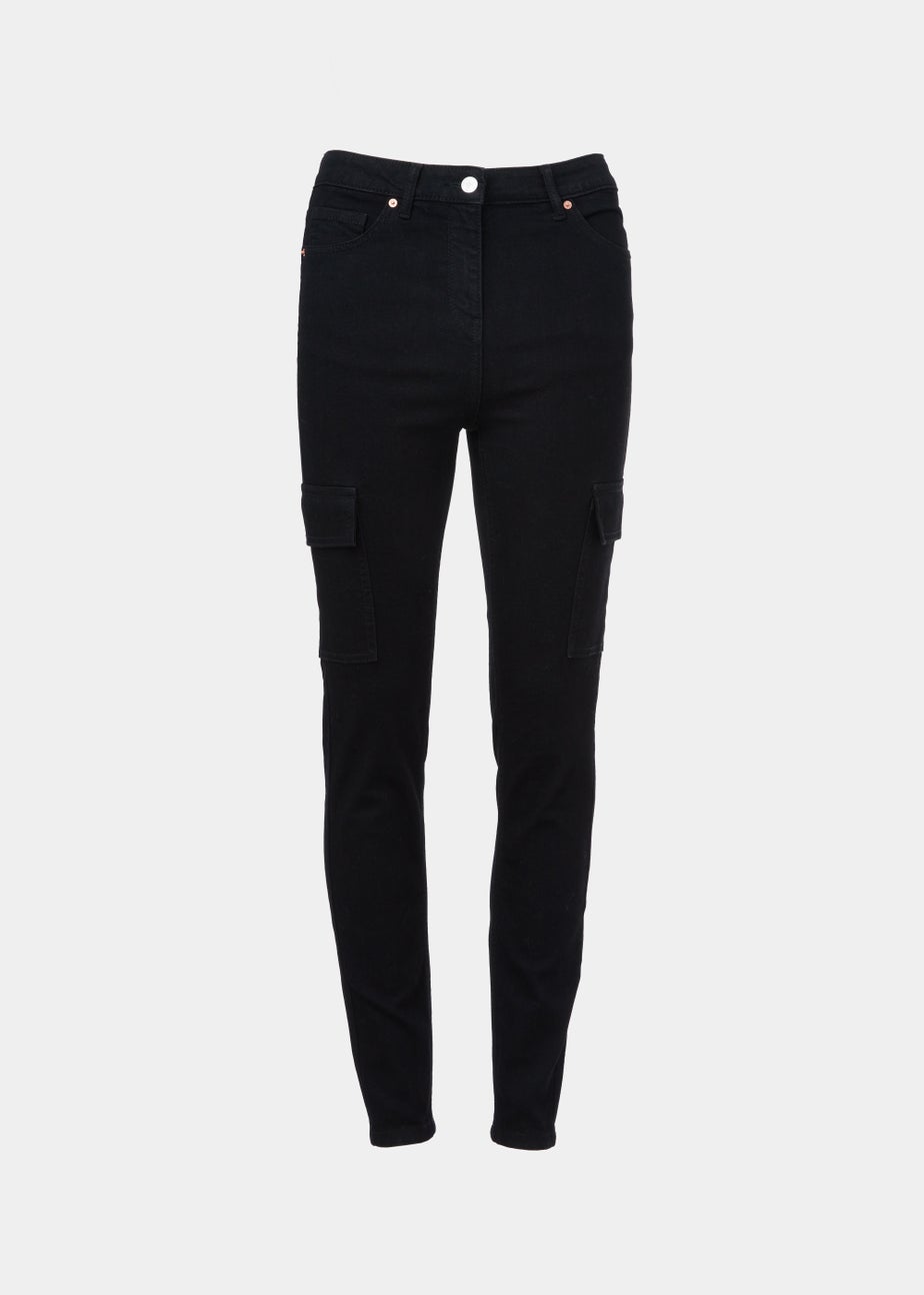 Black Cargo Skinny Jeans