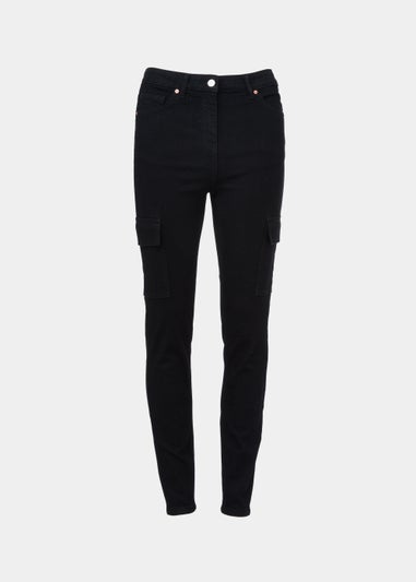 Black Cargo Skinny Jeans