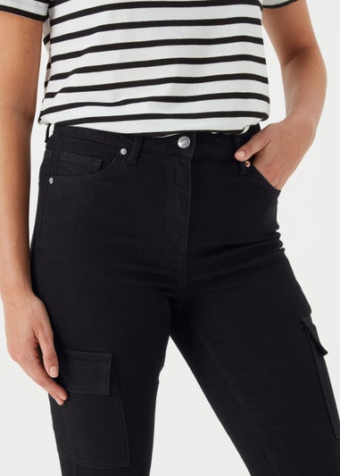 Black Cargo Skinny Jeans