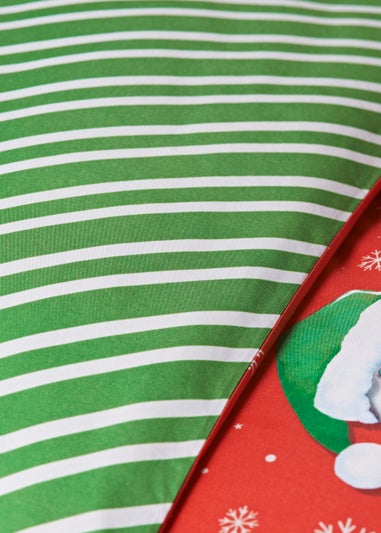 Red Game Controller Christmas Duvet Cover