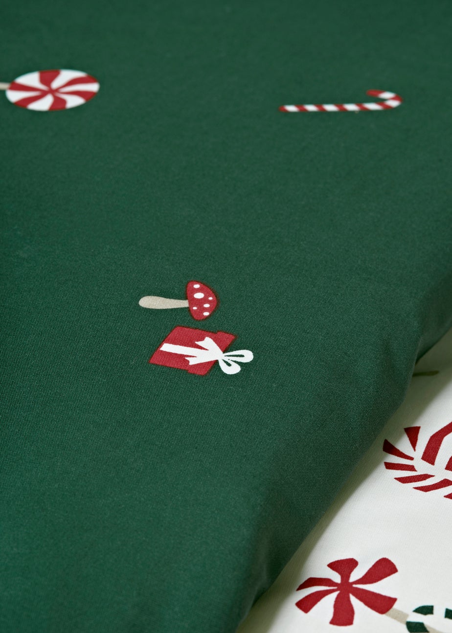 Cream Christmas Gonk Print Duvet Cover