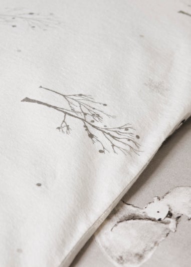 Grey Arctic Animal Brushed Cotton Duvet Cover