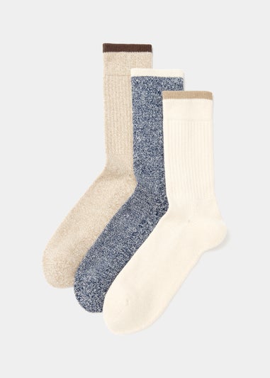 3 Pack Multicoloured Comfort Socks