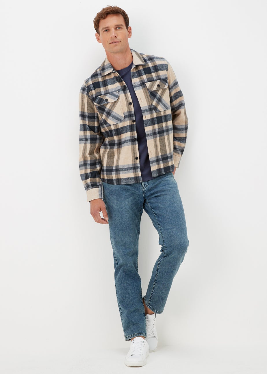 Navy Crew Neck Long Sleeve T-Shirt