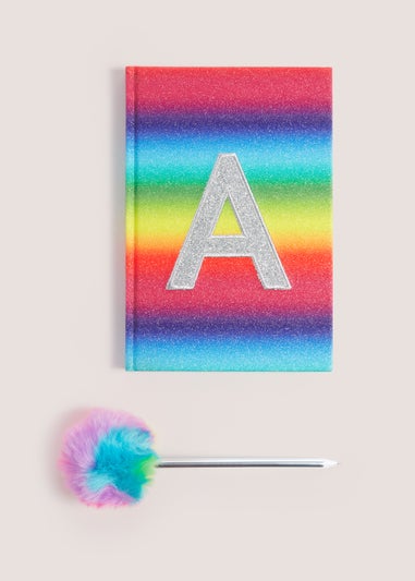 Multicoloured Alphabet Notebook & Pen Set