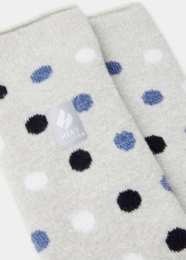 Heat Holders Original Blue Dot Thermal Socks