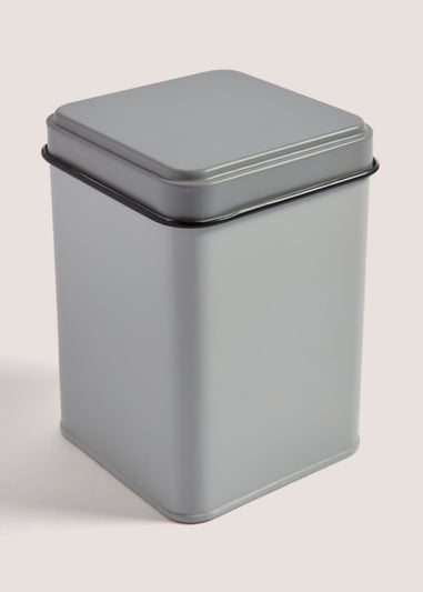 Grey Small Two Tone Tin (14cm x 10.5cm)