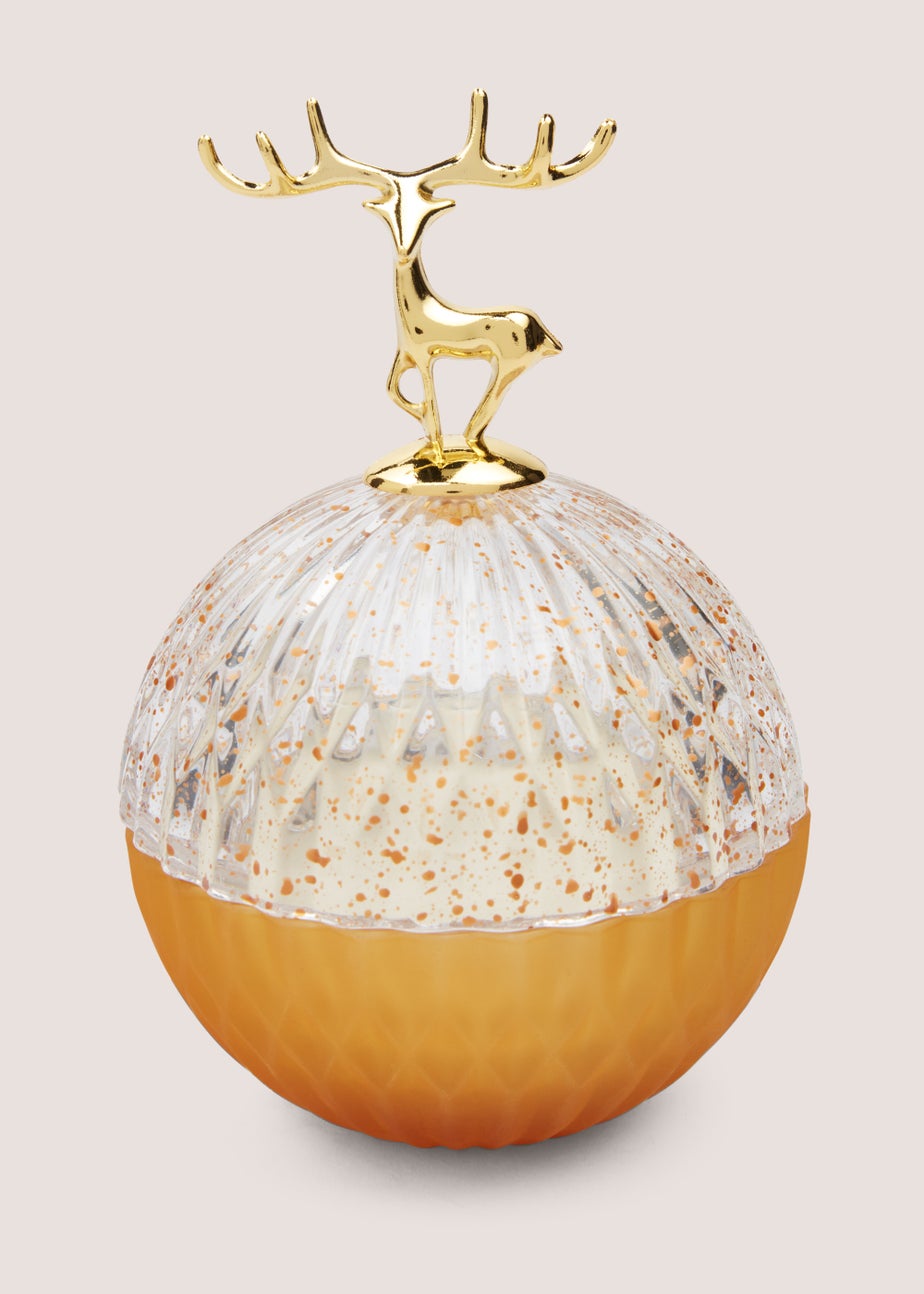 Stag Glass Candle (11cm)