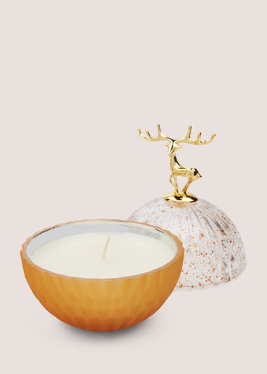 Stag Glass Candle (11cm)