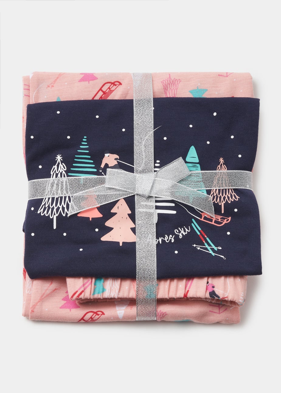 Navy Apres Ski Print Pyjama Set