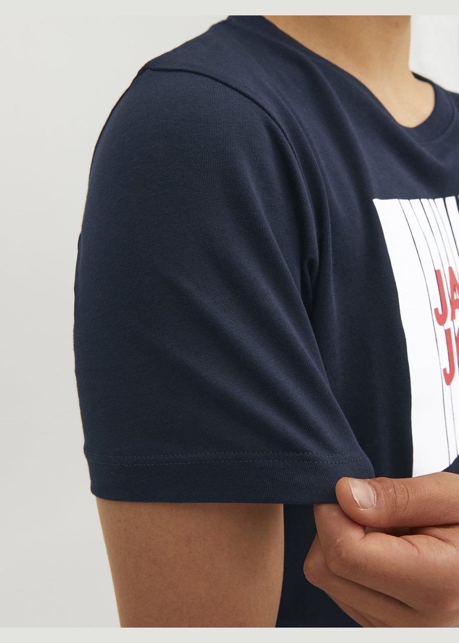 Jack & Jones Kids Navy Logo T-Shirt (6-16yrs)