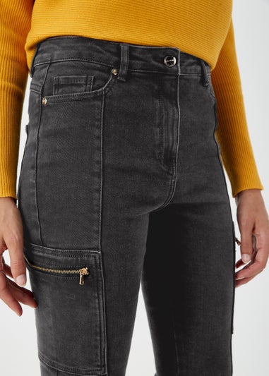 Et Vous Black Zip Trousers