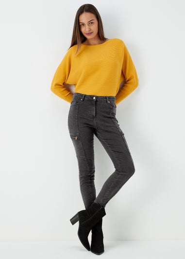 Et Vous Black Zip Trousers