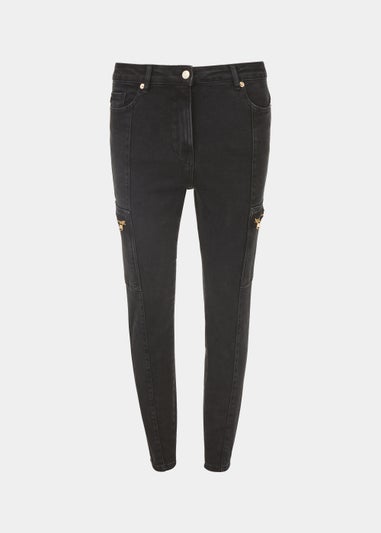 Et Vous Black Zip Trousers