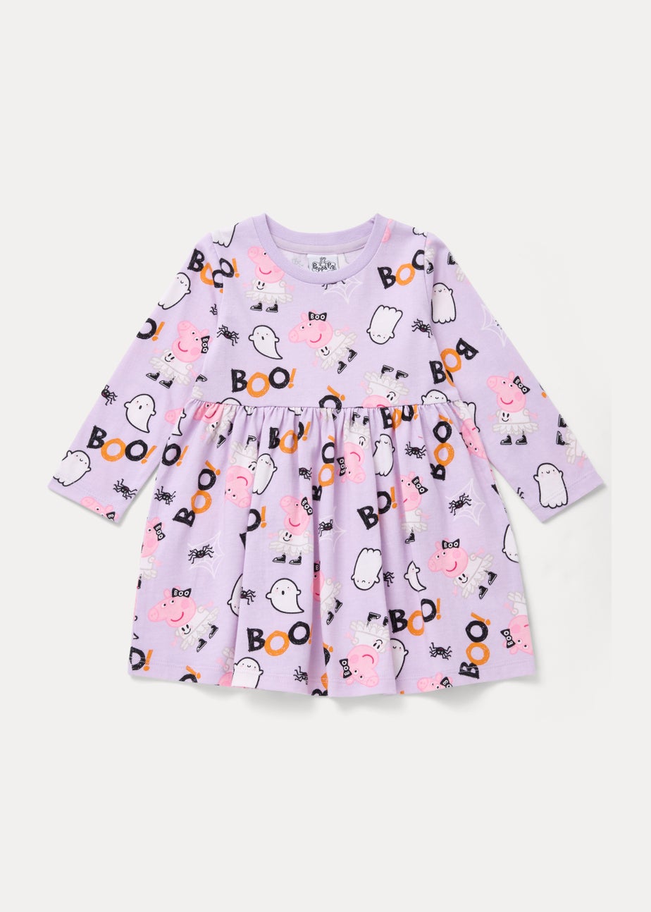 Kids Lilac Halloween Peppa Pig Dress (9mths-5yrs)