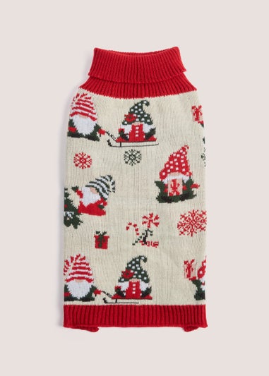 Multicoloured Christmas Gonk Pet Jumper