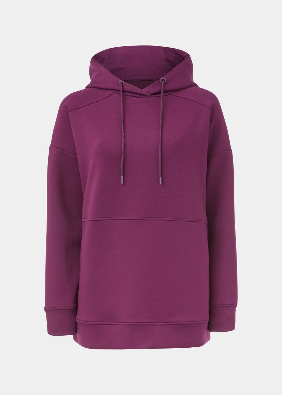 Souluxe Plum Longline Sports Hoodie