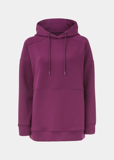 Souluxe Plum Longline Sports Hoodie