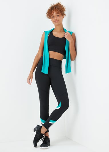 Souluxe Black Colour Block Leggings