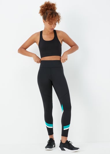 Souluxe Black Colour Block Leggings