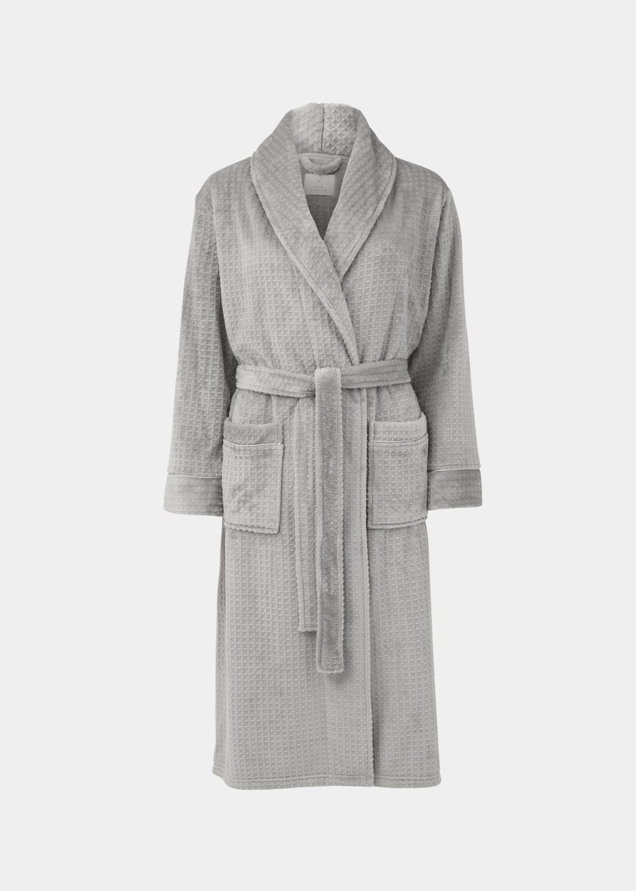 Charcoal Waffle Dressing Gown