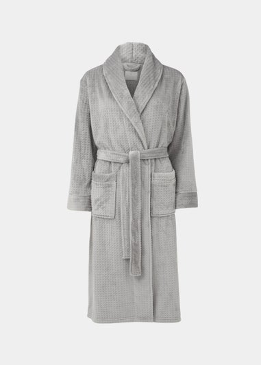 Charcoal Waffle Dressing Gown