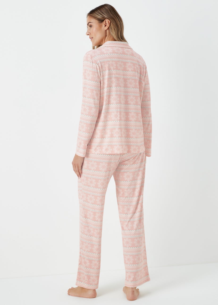 Pink Fair Isle Pyjama Set