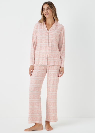 Pink Fair Isle Pyjama Set