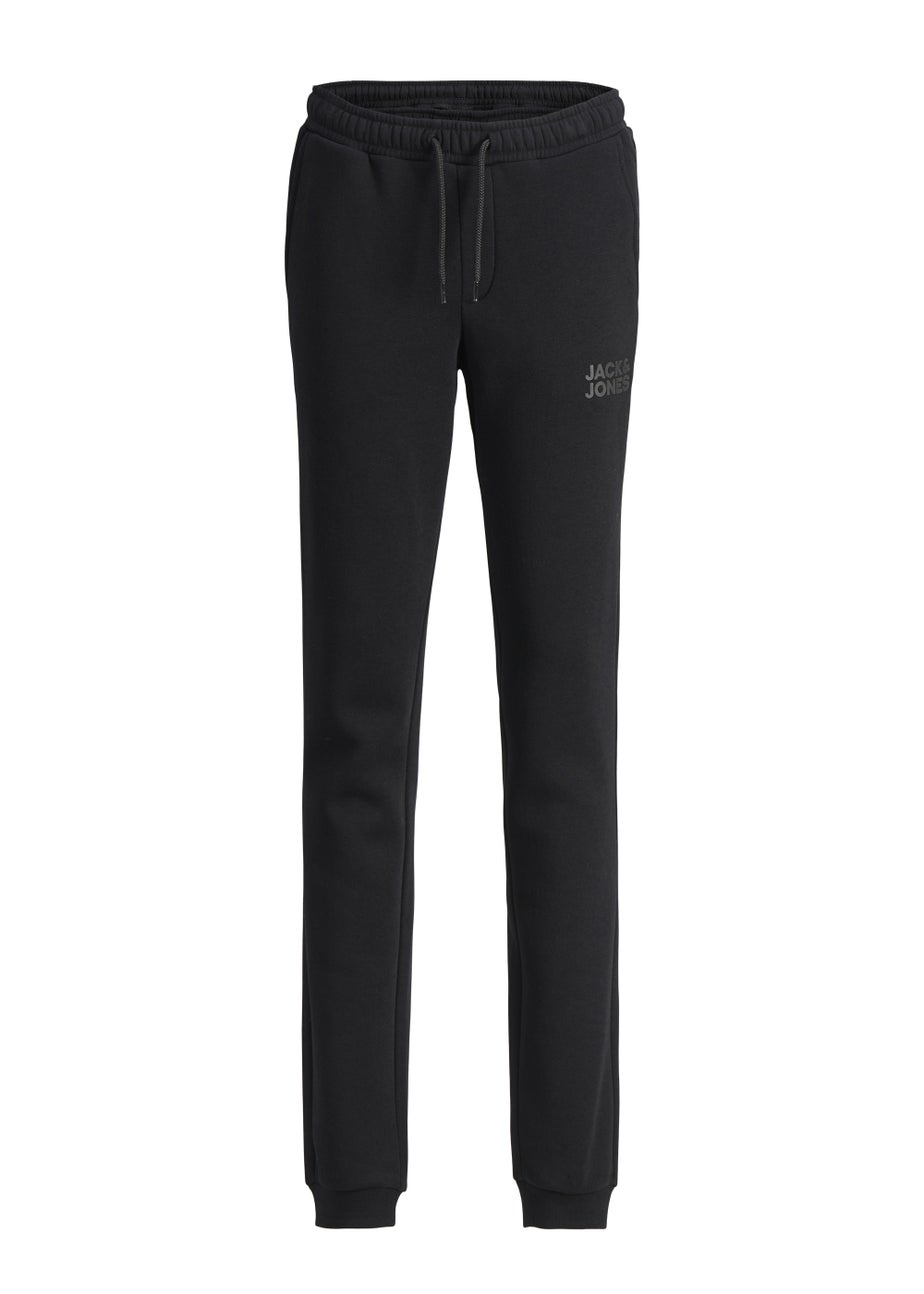 Jack & Jones Junior Black Logo Sweatpants (6-16yrs)